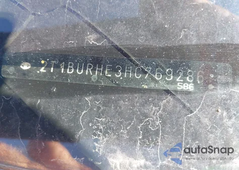 2017 Toyota Corolla Se из США, поврежденный, VIN 2T1BURHE3HC769286